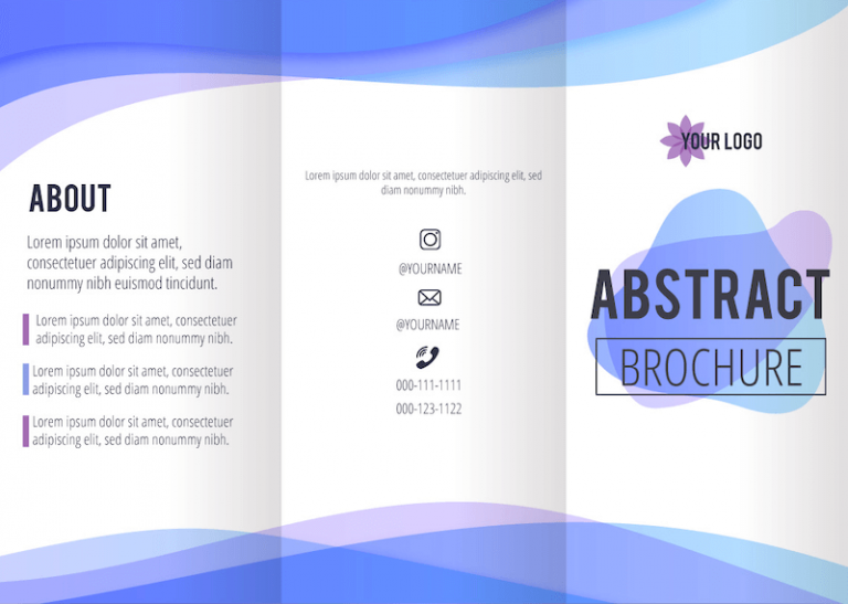 triptico-azul-abstracto